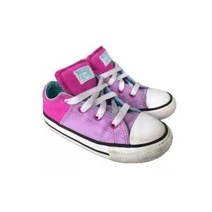 Converse All Star Baby Toddler Girls Low Ankle Pink and Purple size 7 C